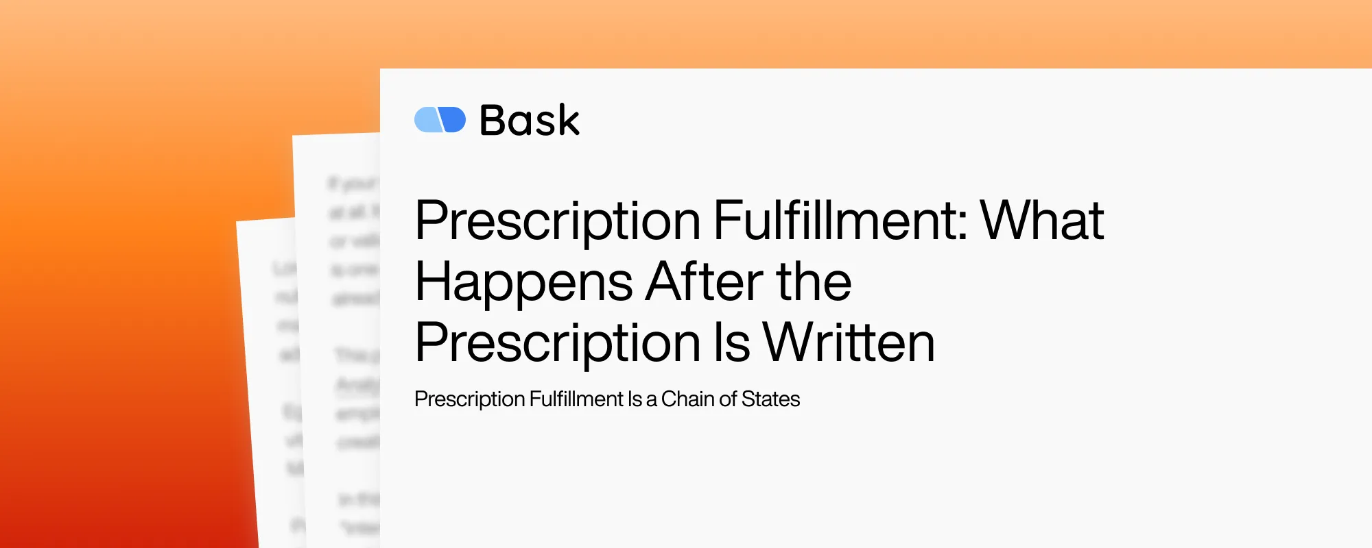 Cover image for Prescription Fulfillment: What Happens After the Prescription Is Written